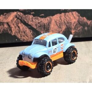 Matchbox 1960s Volkswagen Beetle 4x4 Blue Diecast 1:64 EX Condition